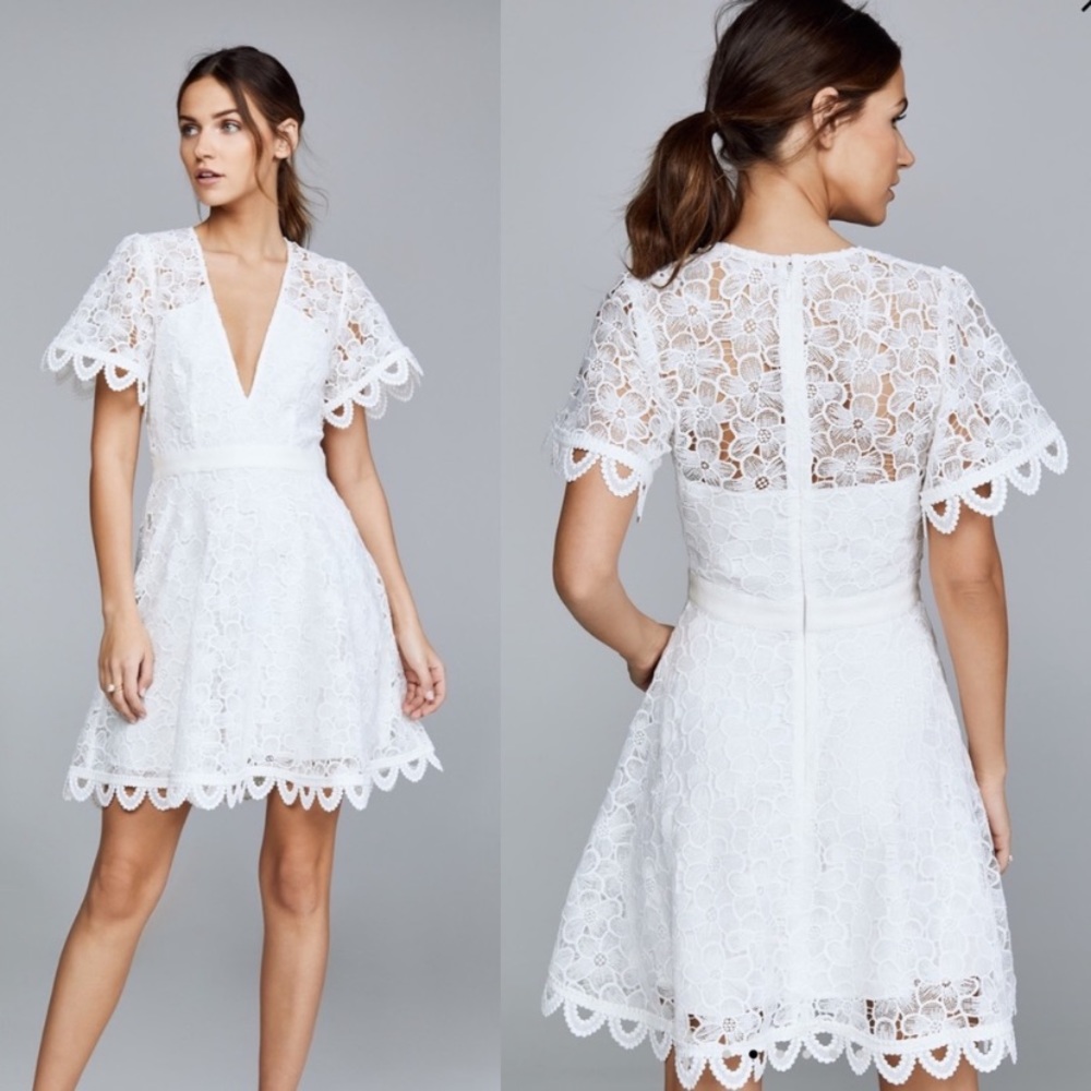 la maison talulah white lace dress